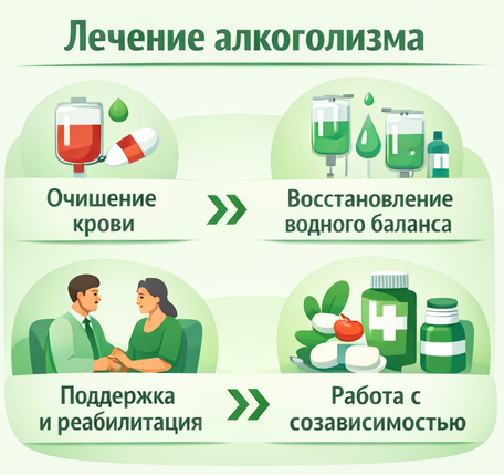 лечение алкоголизма в Серове этапы